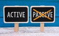 Active instead of Passive Royalty Free Stock Photo