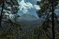 Active Popocatepetl volcano in Mexico Royalty Free Stock Photo