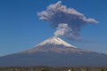 Active Popocatepetl volcano in Mexico,fumarole