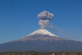 Active Popocatepetl volcano in Mexico,fumarole Royalty Free Stock Photo