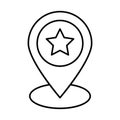 Active position, favorite location Vector Icon which can easily modify or edit