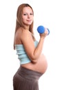 Active pregnant woman