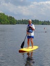 Active Senior Paddleboarding