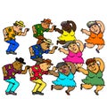 Active Senior People Dancing