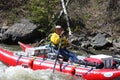 Active Senior whitewater rafting