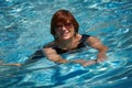 Active senior woman swimming Royalty Free Stock Photo