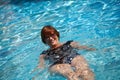 Active senior woman swimming Royalty Free Stock Photo