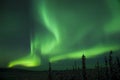 Active splitting Aurora Borealis arc