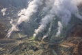 Active sulphur vents of Owakudani, Japan