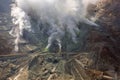 Active sulphur vents of Owakudani, Japan