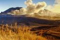 Active volcano aso mountain