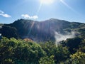 Active volcano Furnas do Enxofre, Terceira, Portugal Royalty Free Stock Photo