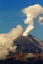 Popocatepetl Active volcano in cholula, puebla, mexico II Royalty Free Stock Photo