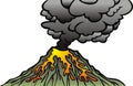 Active volcano isolated