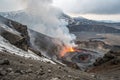 Active volcano, Mutnovsky, Kamchatka Royalty Free Stock Photo