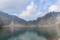 The active volcano Pinatubo and the crater lake, Philippines Royalty Free Stock Photo