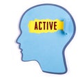 Active word in the person head