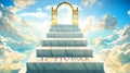 Activism as stairs to reach out to the heavenly gate for reward, success and happiness. Step by step, Activism elevates