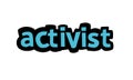 ACTIVIST background writing vector design Royalty Free Stock Photo