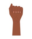 activist hand up