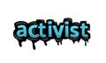 ACTIVIST writing vector design on white background Royalty Free Stock Photo