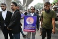 Opposition party protest to mark International Human Rights Day in Dhaka. Royalty Free Stock Photo