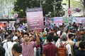 Opposition party protest to mark International Human Rights Day in Dhaka. Royalty Free Stock Photo