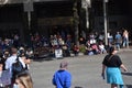 Activists Gather Across from Freedom Plaza before Taking Part in the WomenÃ¢â¬â¢s March