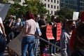 Activists Gather at Freedom Plaza to Support Abortion Rights before Taking Part in the WomenÃ¢â¬â¢s March