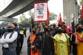 Wear black cloth on mouth protest in Dhaka.