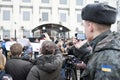 Activists picketed the Russian Embassy