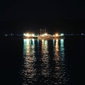 Fishing vessel in the night Like Royalty Free Stock Photo