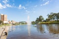 Activities in Elder Park, Adelaide, South Australia Royalty Free Stock Photo