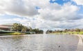 Activities in Elder Park, Adelaide, South Australia Royalty Free Stock Photo