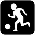 Sports Play Activities Icon Black