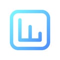 Activity analytics pixel perfect gradient linear ui icon Royalty Free Stock Photo