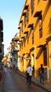 Activity in the historic center of the port city of Cartagena Royalty Free Stock Photo