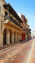 Activity in the historic center of the port city of Cartagena Royalty Free Stock Photo