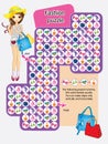 Activity Page Of Fashion Puzzle