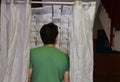 Activity at Polling station during elections day in Spain