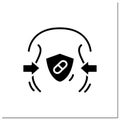 Activity probiotics glyph icon