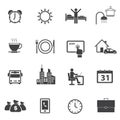 Activity Daily Routine icons set