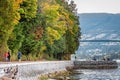 Activity by the seawall in Stanley Park, Vancouver Royalty Free Stock Photo