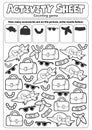 Activity sheet counting game 4