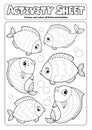 Activity sheet fish theme 1