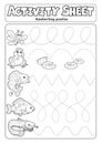 Activity sheet handwriting practise 7