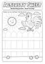 Activity sheet handwriting practise topic 2