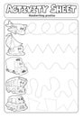 Activity sheet handwriting practise topic 4