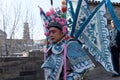 Actor of beijing opera in holiday ceremony Royalty Free Stock Photo