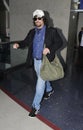 Actor Benicio Del Torro at LAX airport